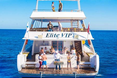 Dinar cruise Party with dinner on a yacht carnival